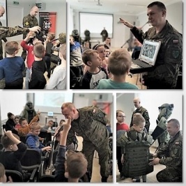 Naszą szkołę odwiedzili żołnierze